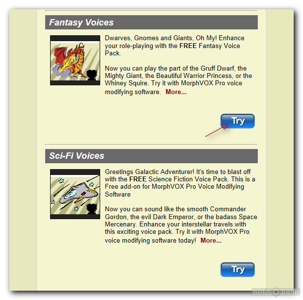 голоса для morphvox pro скачать