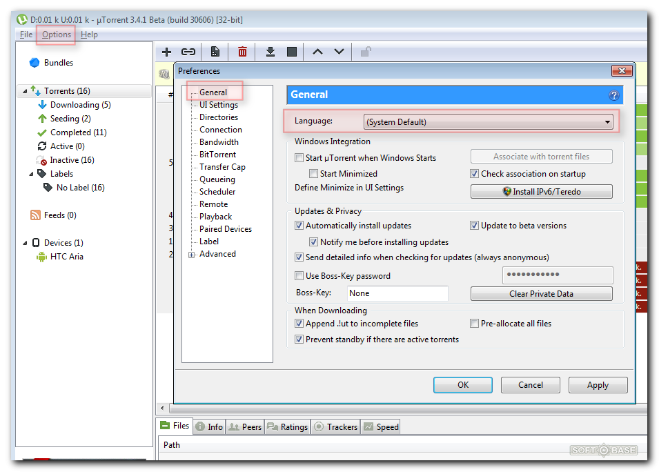 associate torrent files with utorrent repair